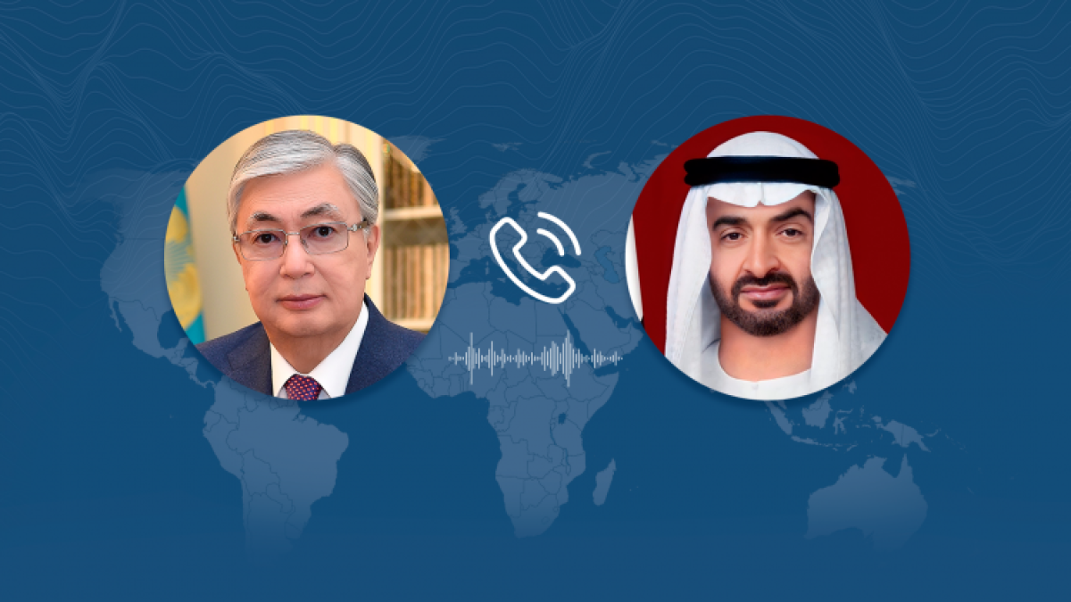 Presidents of Kazakhstan, UAE talk over phone