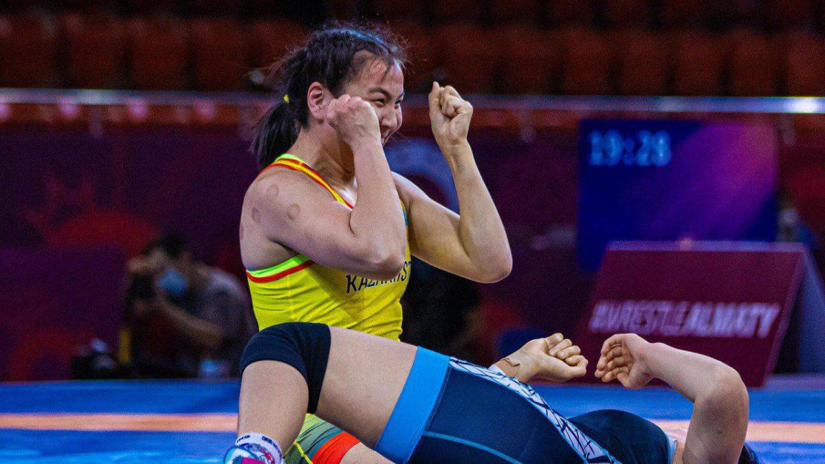 Kazakhstan wins 1st gold medal at 2023 Asian Wrestling Championships