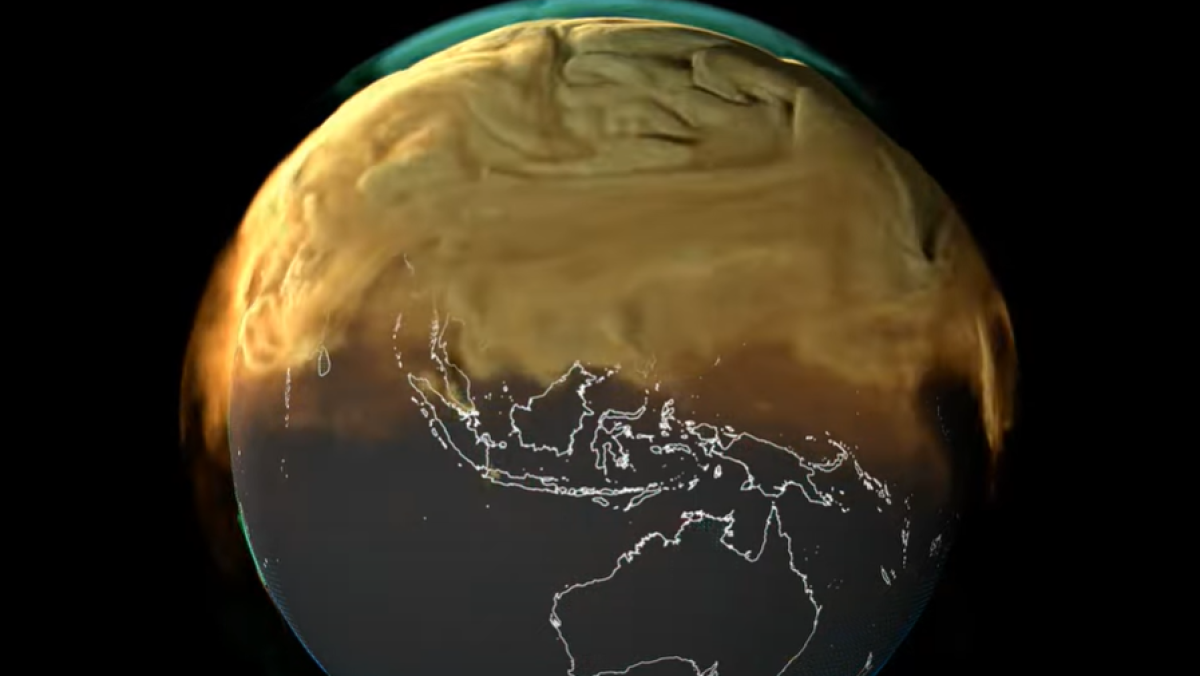 NASA показала, насколько атмосфера Земли загрязнена углекислым газом