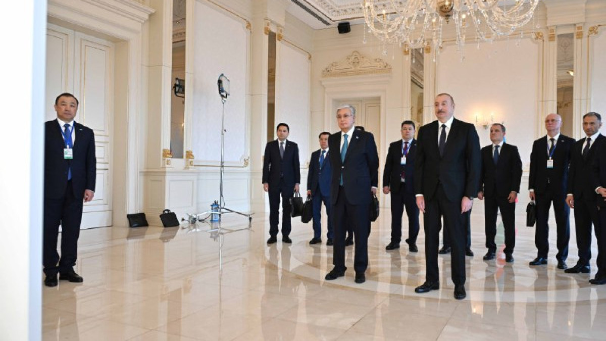 Қазақстан мен Әзербайжан президенттері салтанатты шараға қатысты