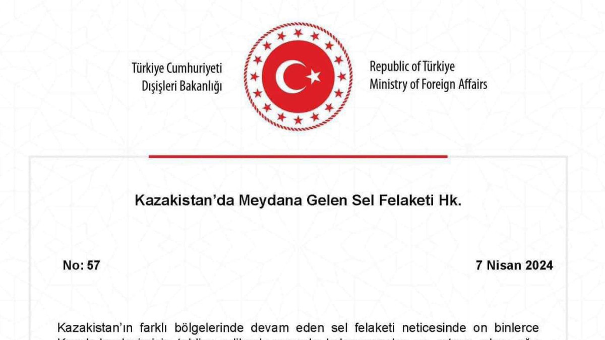Turkey's FM ready to provide assistance to Kazakhstan
