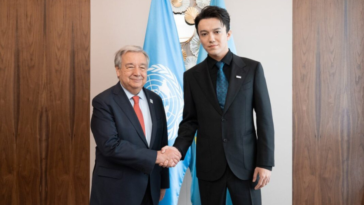 Dimash Qudaibergen meets with UN Secretary-General António Guterres