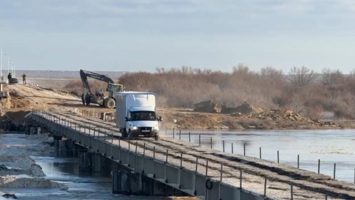 Ақтөбе облысындағы Ойыл ауылында техникалық көпір іске қосылды