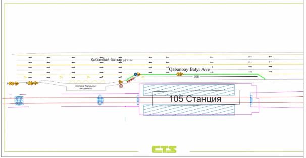 В Астане частично перекроют проспект Кабанбай батыра до конца года