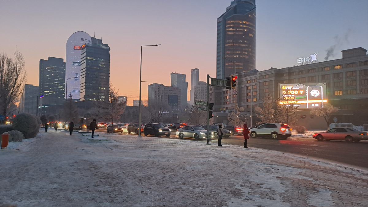 Сильные морозы пришли в Астану