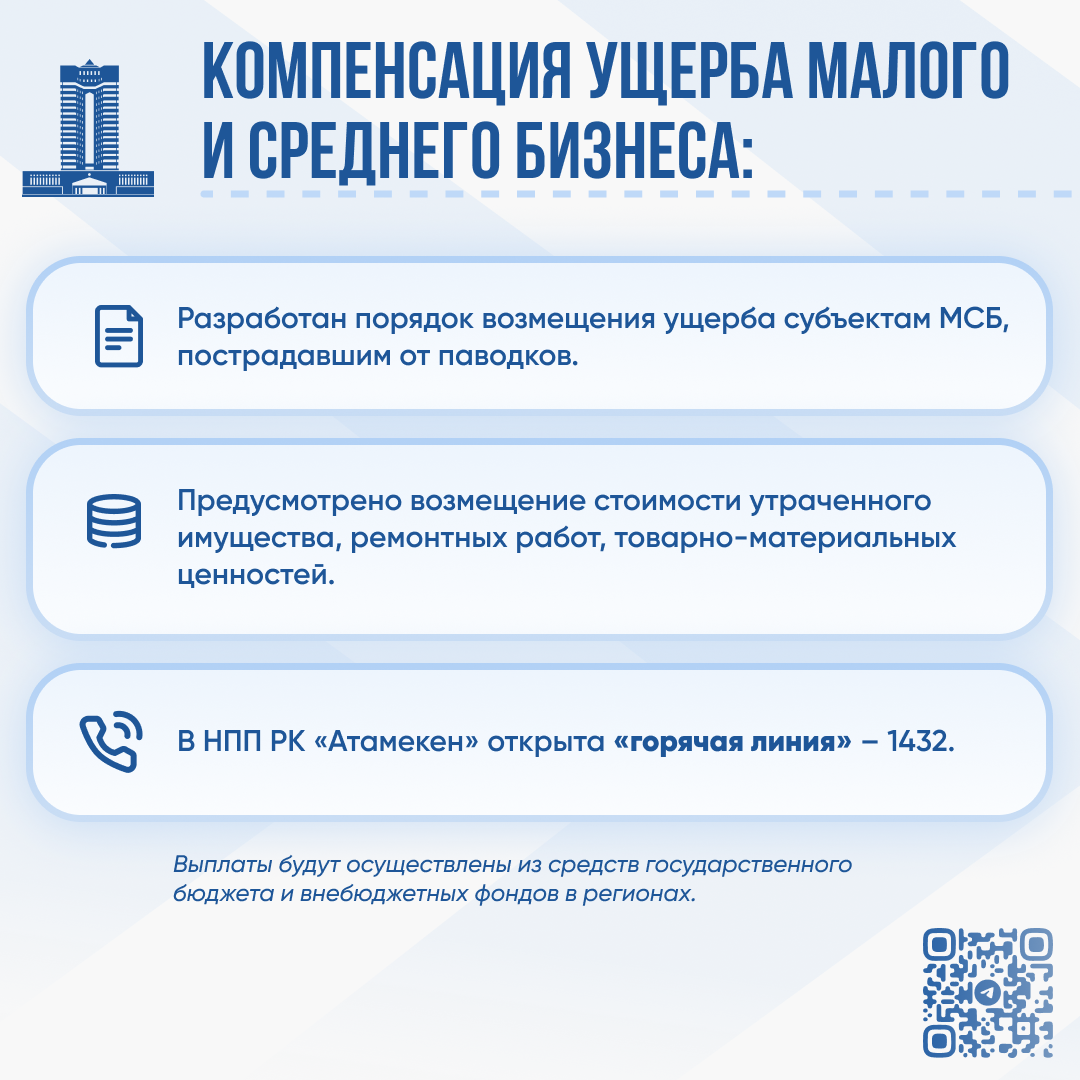 Какую помощь могут получить пострадавшие от паводков казахстанцы