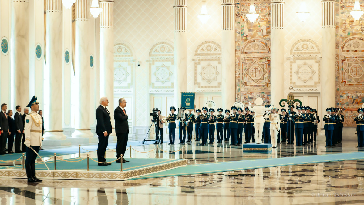 Президент Казахстана Касым-Жомарт Токаев принял в Акорде президента Германии Франк-Вальтера Штайнмайера