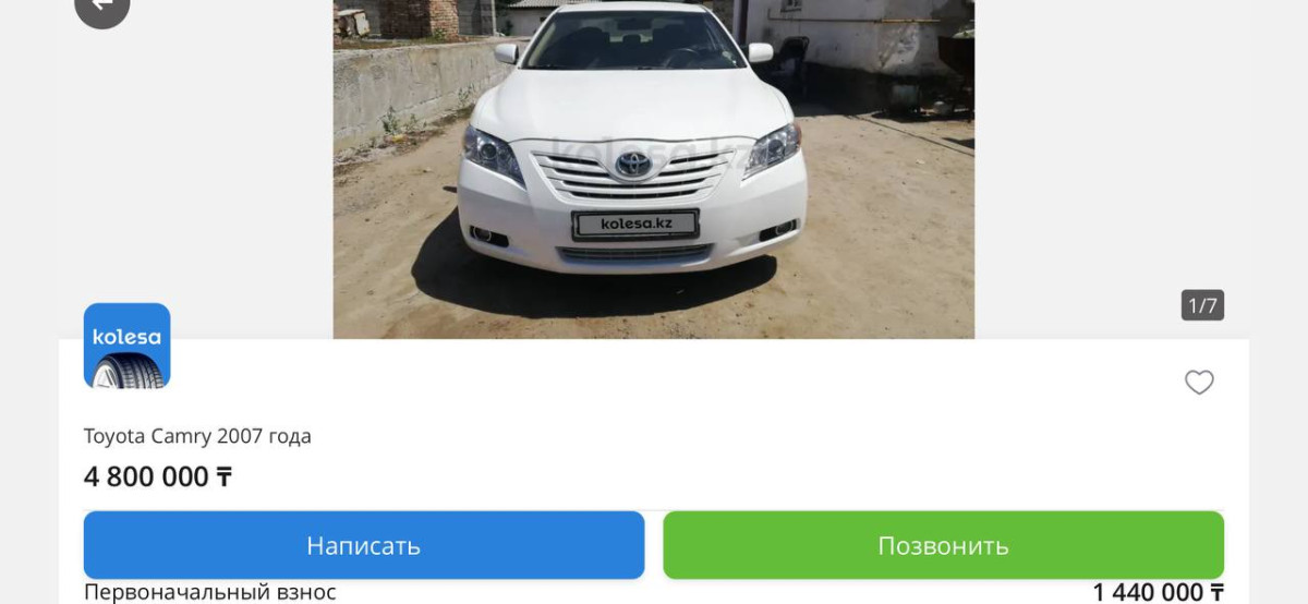 Электрокары набирают популярность в Казахстане, Toyota Camry теряет позиции