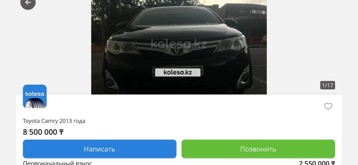 Электрокары набирают популярность в Казахстане, Toyota Camry теряет позиции