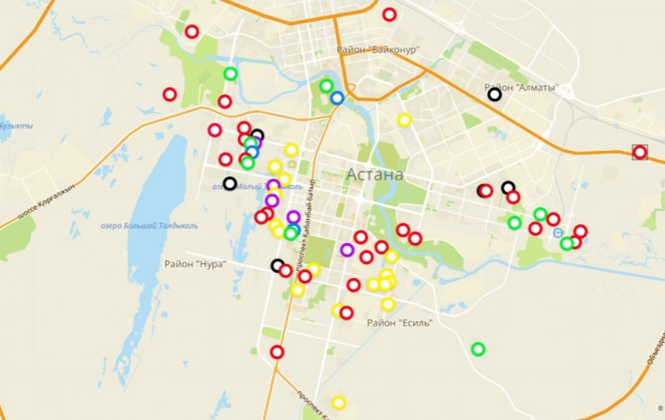 МЦРИАП опубликовали список домов в Астане, в которых нет интернета