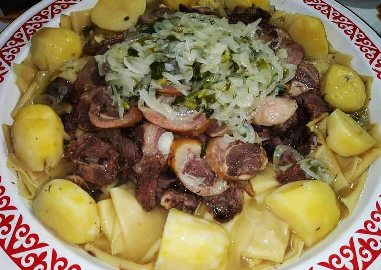 What is served for dastarkhan in Kazakhstan for the New Year?
